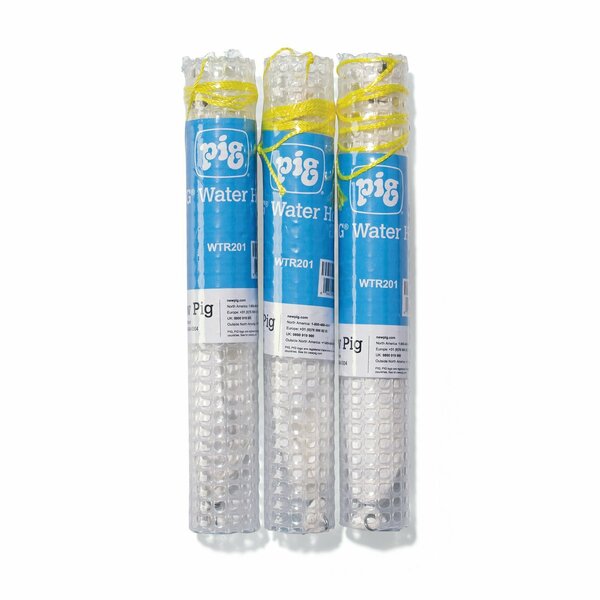 Pig Water Hog, ext. dia. 1.5in x 11in L, Each absorbs up to 7.2 oz., 3PK WTR204